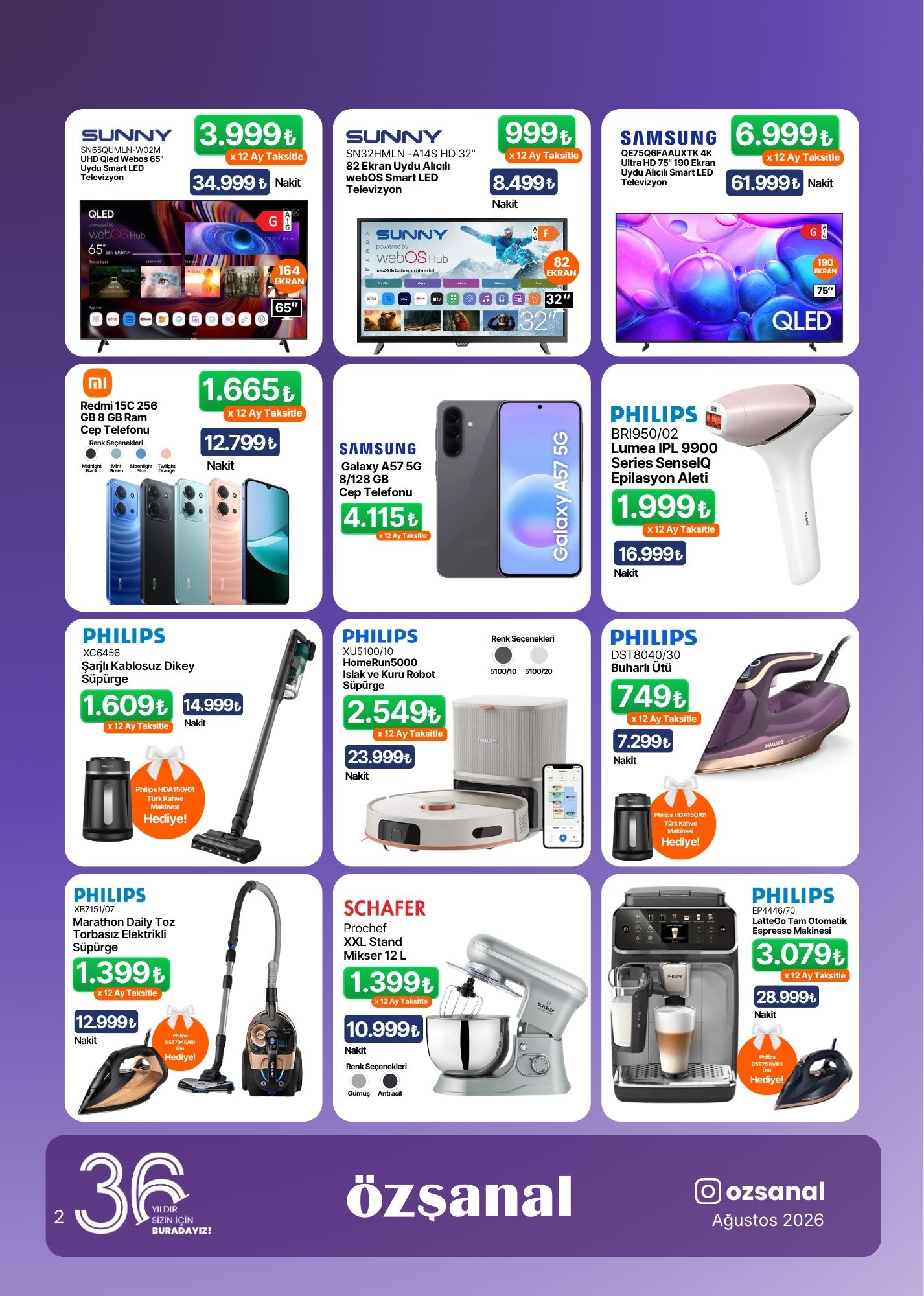 Kampanya Sayfa 2 – Telefon, TV, Elektronik
