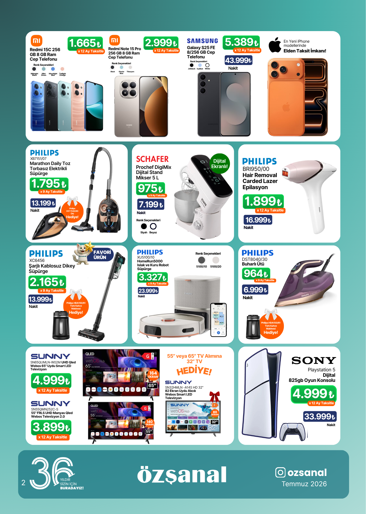 Kampanya Sayfa 2 – Telefon, TV, Elektronik