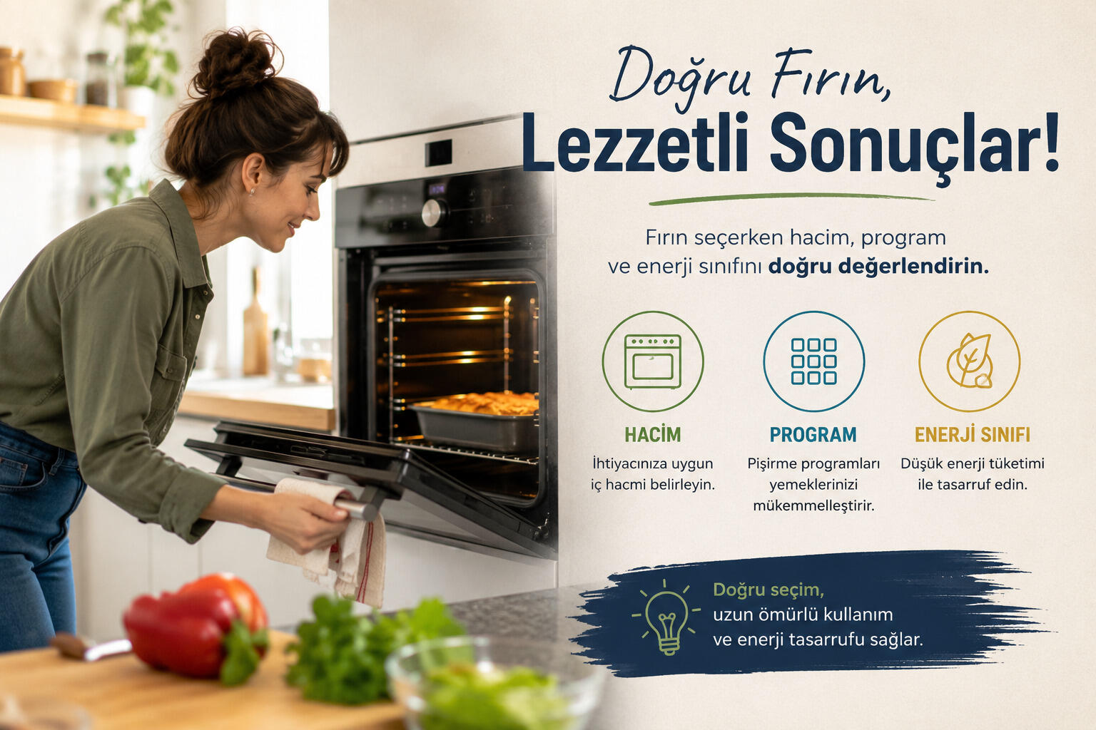 Fırın Seçerken Hacim, Program ve Enerji Sınıfı Nasıl Değerlendirilir?
