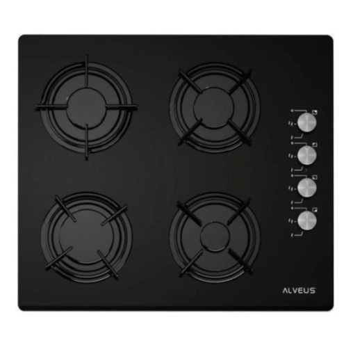 Alveus Kls 670/Gls 640 Black Kare D.Gazlı Ankastre Ocak - ALVEUS