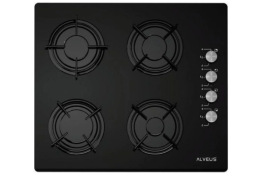 Alveus Kls 670/Gls 640 Black Kare D.Gazlı Ankastre Ocak - ALVEUS