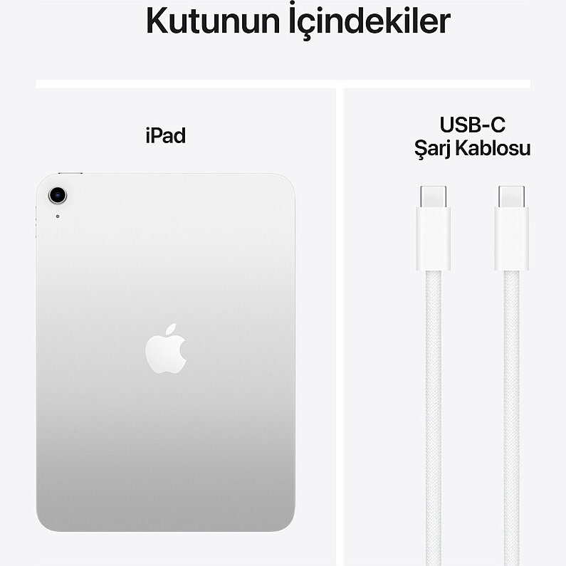 Apple iPad A16 11'' 128GB Wi-Fi Tablet Gümüş MD3Y4TU/A - 3