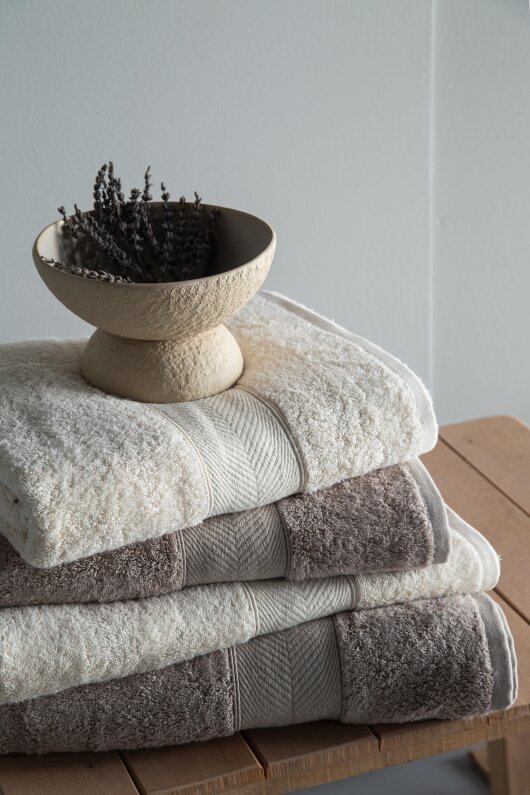 Apricitas 90X150 4Lu Havlu Setı Lotus Ekru-Vızon