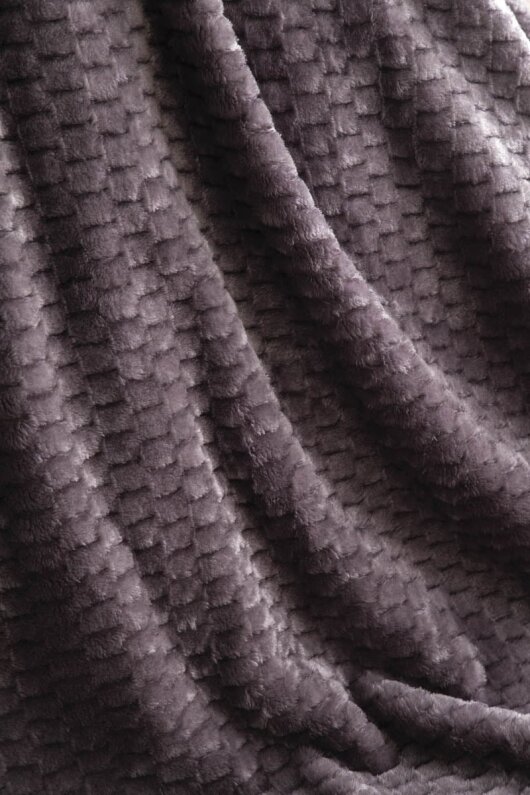 Apricitas Çift Kişilik Jakar Desen Battaniye Trusty Antrasit 200X220 - 3