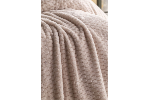 Apricitas Çift Kişilik Jakar Desen Battaniye Trusty Ekru 200X220 968366 - 2