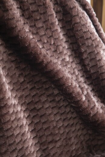 Apricitas Çift Kişilik Jakar Desen Battaniye Trusty Kahve 200X220 - 2