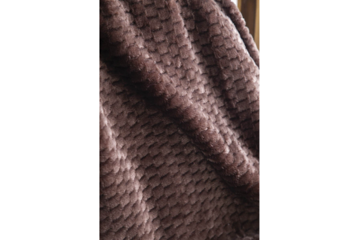 Apricitas Çift Kişilik Jakar Desen Battaniye Trusty Kahve 200X220 - 2