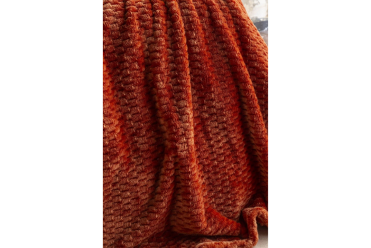 Apricitas Çift Kişilik Jakar Desen Battaniye Trusty Terakota 200X220 968410 - 3