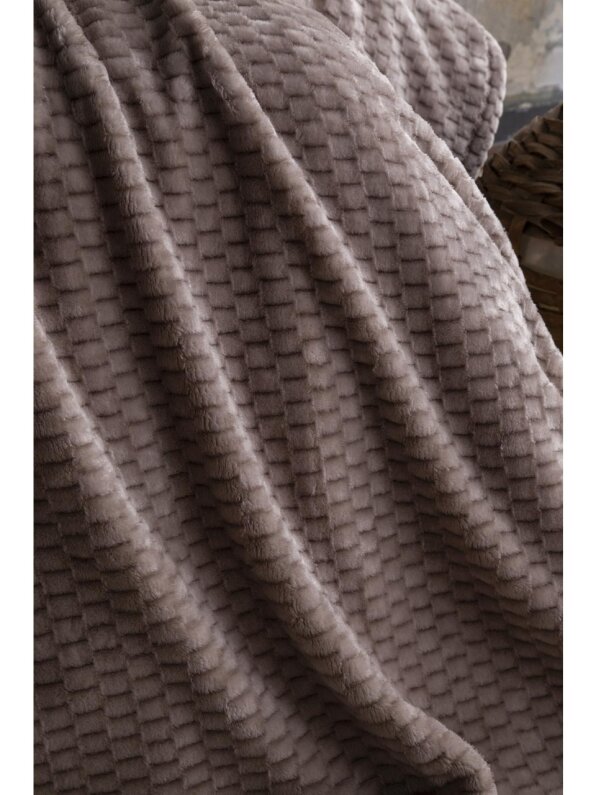 Apricitas Çift Kişilik Jakar Desen Battaniye Trusty Vizon 200X220 - 1