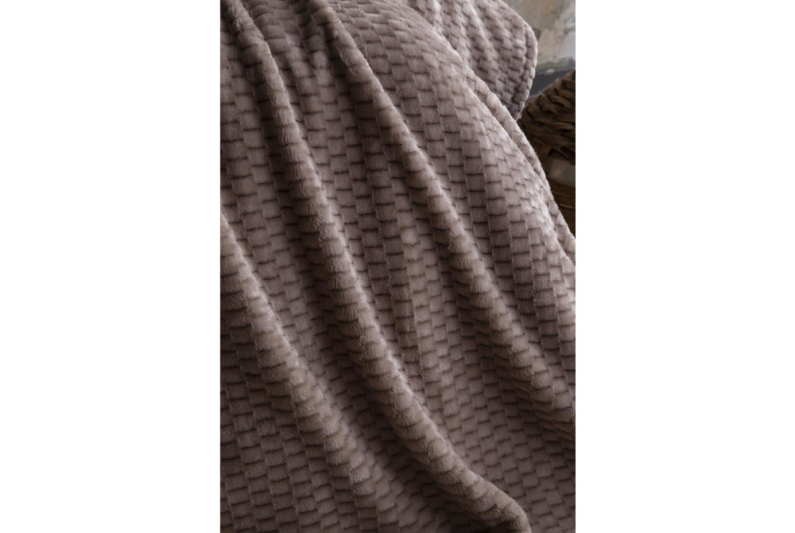 Apricitas Çift Kişilik Jakar Desen Battaniye Trusty Vizon 200X220 - 2