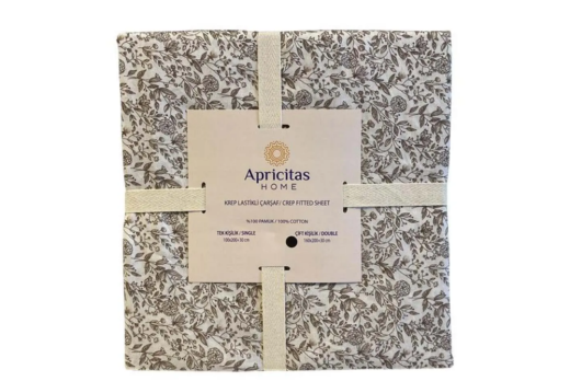 Apricitas Krep Fitted Çarşaf 1.Kalite Ç.K. - Apricitas