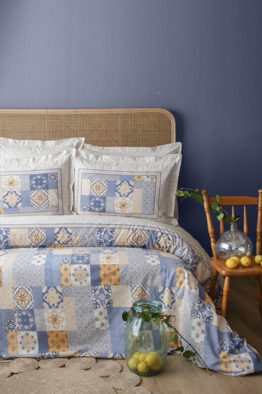 Apricitas Maude Indıgo Nevresim Takımı Ç.K. - 1