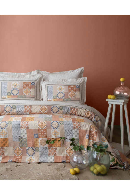Apricitas Maude Terracota Nevresim Takımı Ç.K.