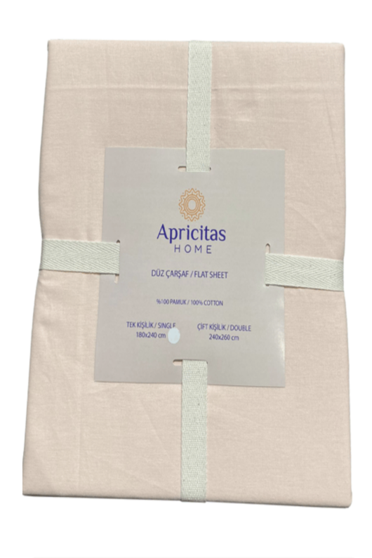 Apricitas Ranforce Düz Çarşaf 1. Kalite T.K.