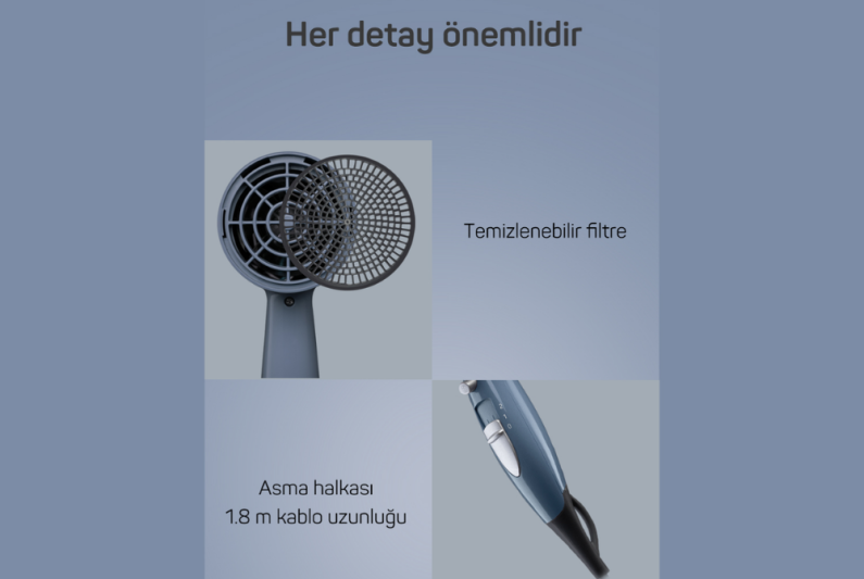 Arzum Senfony Color Saç Kurutma Makinesi AR5014-DM - 5