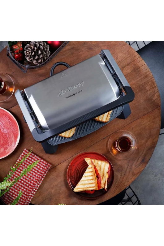 Arzum Tostçu Neo Izgara Ve Tost Makinesi AR2036 Inox - 3