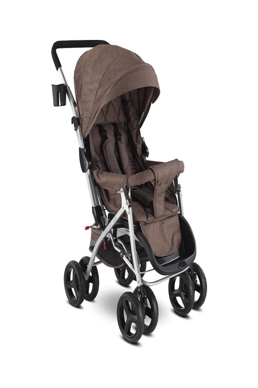 Babyhope SA7 Baston Bebek Arabası Kırçıllı Kahve