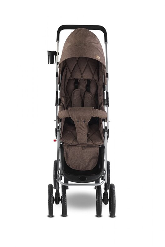 Babyhope SA7 Baston Bebek Arabası Kırçıllı Kahve - 3