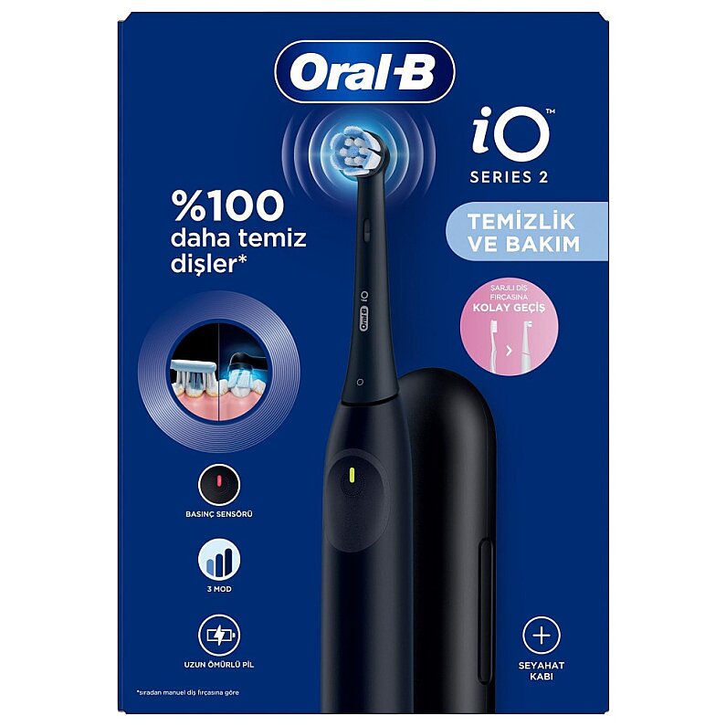 Braun Poc Brush IO 2 Green Travel Case Seyahat Kaplı Şarjlı Diş Fırçası - 8