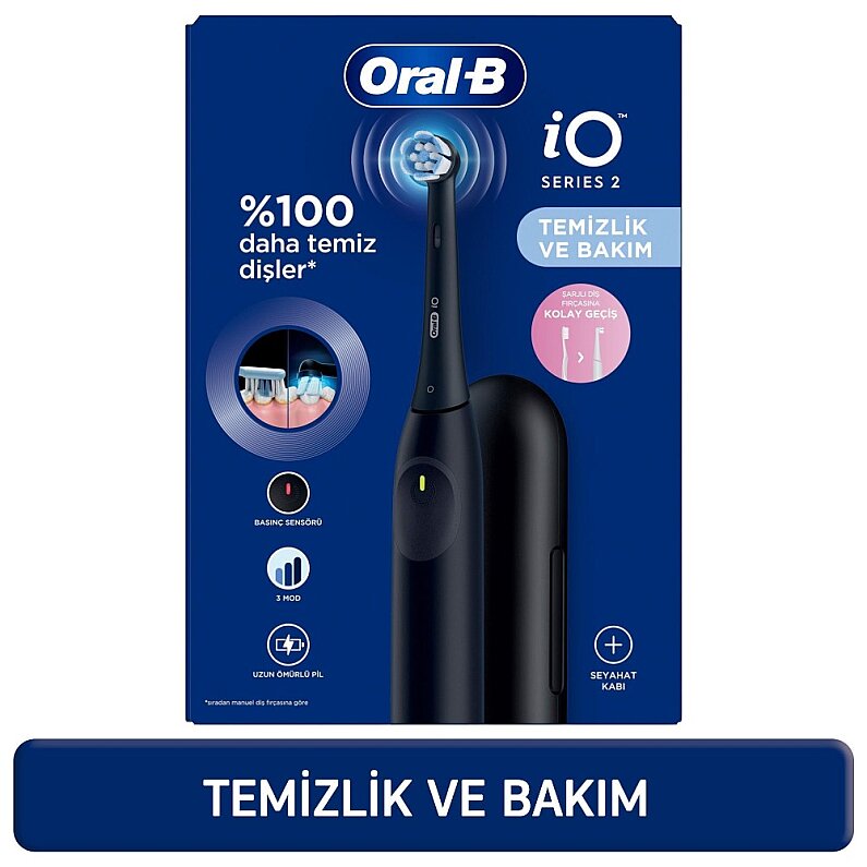 Braun Poc Brush IO 2 Green Travel Case Seyahat Kaplı Şarjlı Diş Fırçası - 1