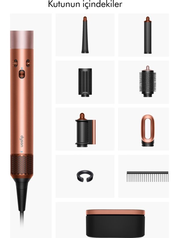 Dyson Airwrap Saç Şekilendirme Seti Amber Silk 19693 - 3