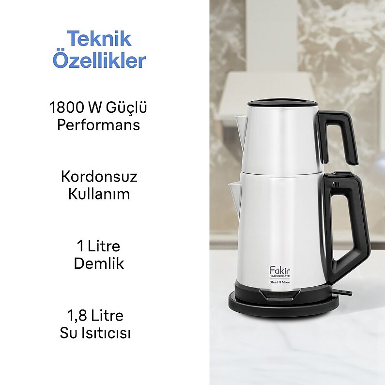 Fakir 41004097 Steel N More Inox Çay Makinesi - 3