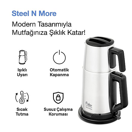 Fakir 41004097 Steel N More Inox Çay Makinesi - 4