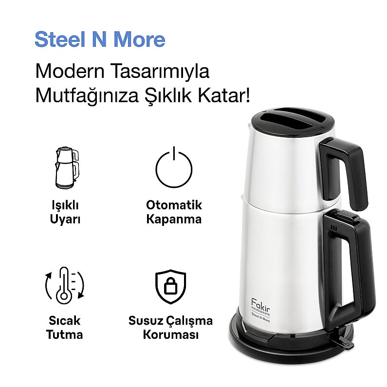 Fakir 41004097 Steel N More Inox Çay Makinesi - 4