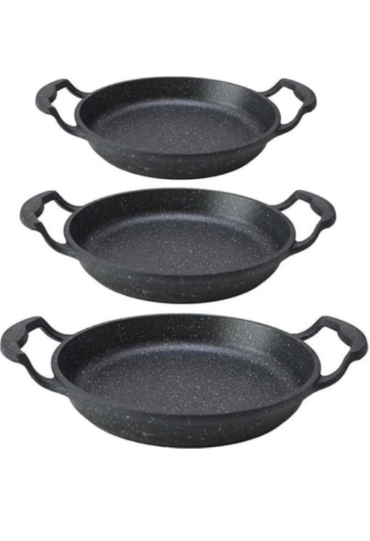 First Class Döküm 3 Lü Sahan Seti Kapaksız - 1