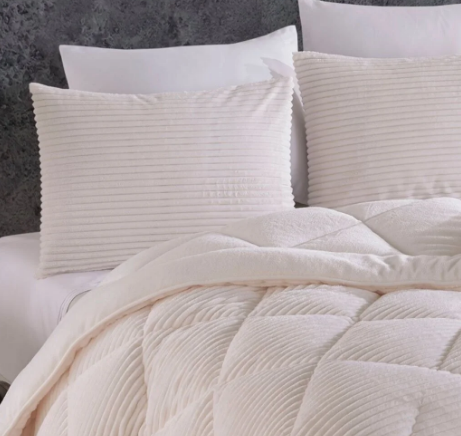 Hobby Premium Soft 180X220 Yorgan Seti Bej T.K. - Hobby