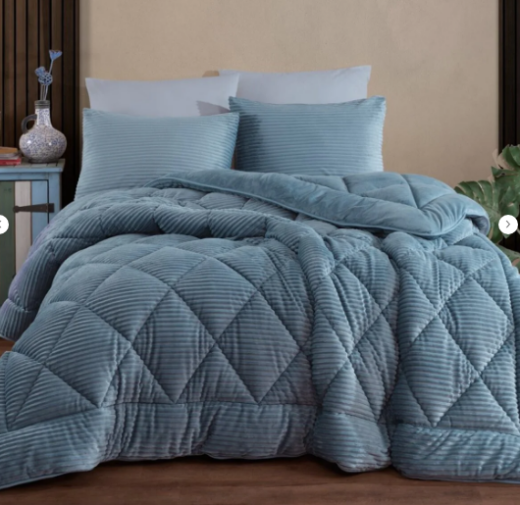 Hobby Premium Soft 180X220 Yorgan Seti İndigo T.K. - 2