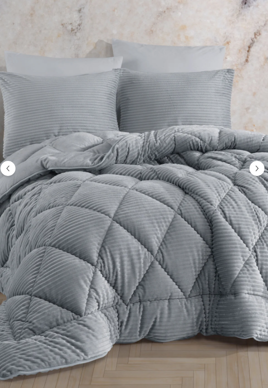 Hobby Premium Soft 240X220 Yorgan Seti A.Gri Ç.K. - 2