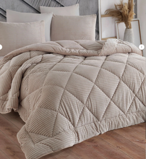 Hobby Premium Soft 240X220 Yorgan Seti Kemik Ç.K. - Hobby