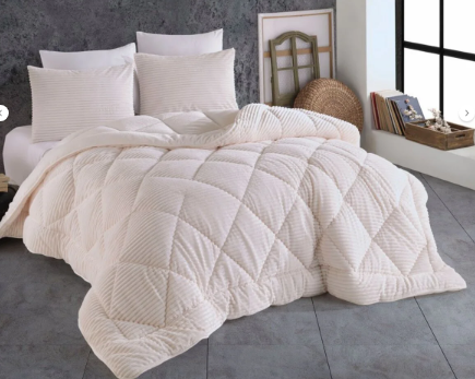 Hobby Premium Soft 240x220 Yorgan Seti -Krem Ç.K. - Hobby