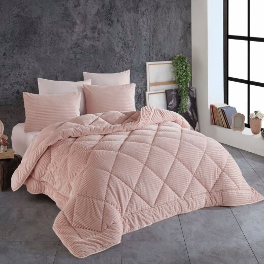 Hobby Premium Soft 240X220 Yorgan Seti Pudra Ç.K. - 1