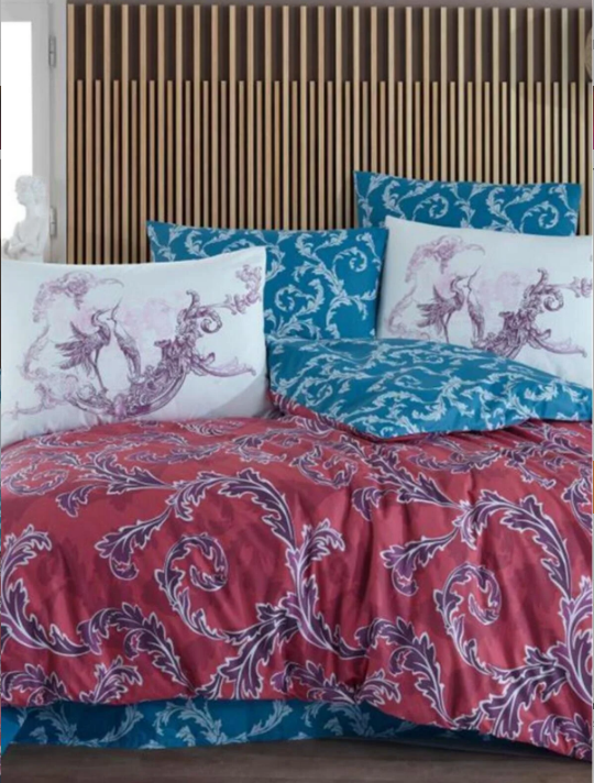 Hobby Ranforce Avangarde Kırmızı Çift Kişilik Nevresim Takımı - 1