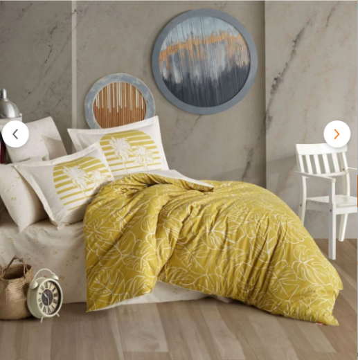 Hobby Ranforce Çift Kişilik Nevresim Takımı-Eva Hardal - 3