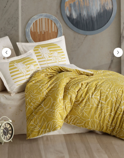 Hobby Ranforce Çift Kişilik Nevresim Takımı-Eva Hardal - 4