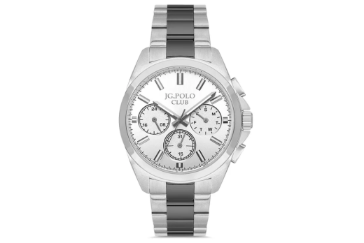 Jg.Polo Club JPC.0126 S04830M.3 Fonksiyonlu Metal Kol Saati - Jg.Polo Club