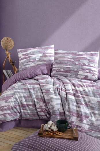 Kobyen Barry Nevresim Takımı Mürdüm Ç.K. - Kobyen