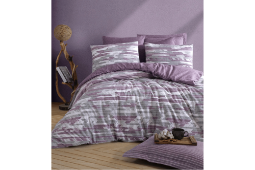 Kobyen Barry Nevresim Takımı Mürdüm Ç.K. - Kobyen