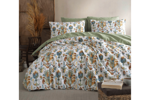 Kobyen Edna Nevresim Takımı Olive Ç.K. - Kobyen