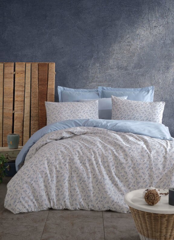 Kobyen Karmen Nevresim Takımı İndigo Ç.K. - 1