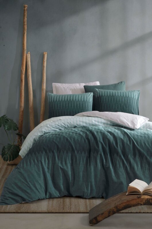 Kobyen Tina Nevresim Takımı Green Ç.K. - 1