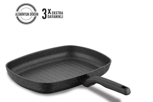 Korkmaz A1121 Ornella Dikdörtgen Grıll Tava 35x25 - Korkmaz