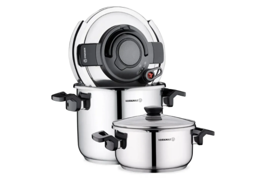 Korkmaz A178 Alessa 4 Parça Düdüklü Tencere Seti - Korkmaz