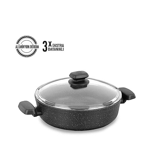 Korkmaz A1843 Ornella 24 cm Kısa Tencere
