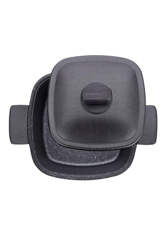 Korkmaz A2582 Casterra Kare Döküm Tencere 24X24X11,5 - 1