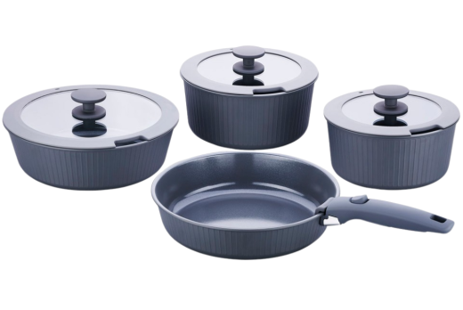 Korkmaz A2792-1 Nova Pratika 8 Prç. Tencere Seti Gri - 2