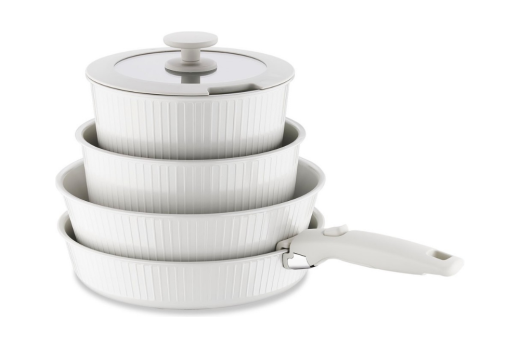 Korkmaz A2792-2 Nova Pratika 8 Parça Tencere Seti Bej - 3